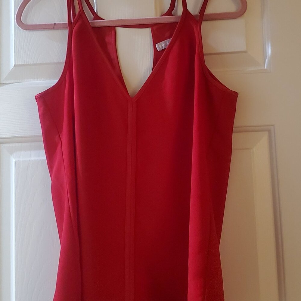 Banana Republic Red Sleeveless Blouse